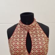 Royal Crimson Halter Blouse