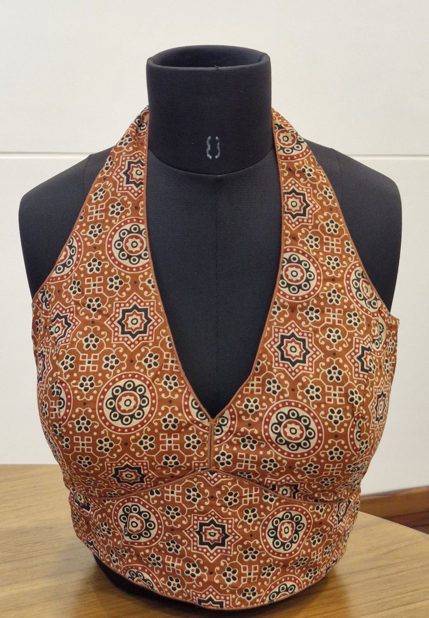 Terracotta Heritage Halter Blouse