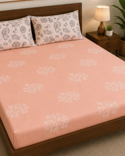 Peach Blossom Bedsheet Set