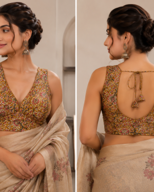 Printed Kalamkari Blouse