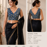 Indigo Bloom Cotton Blouse