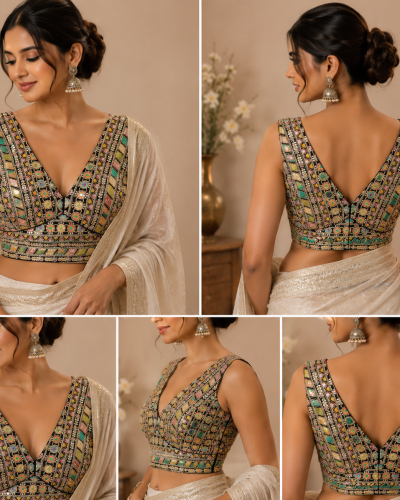 Heritage Mirror Mosaic Blouse