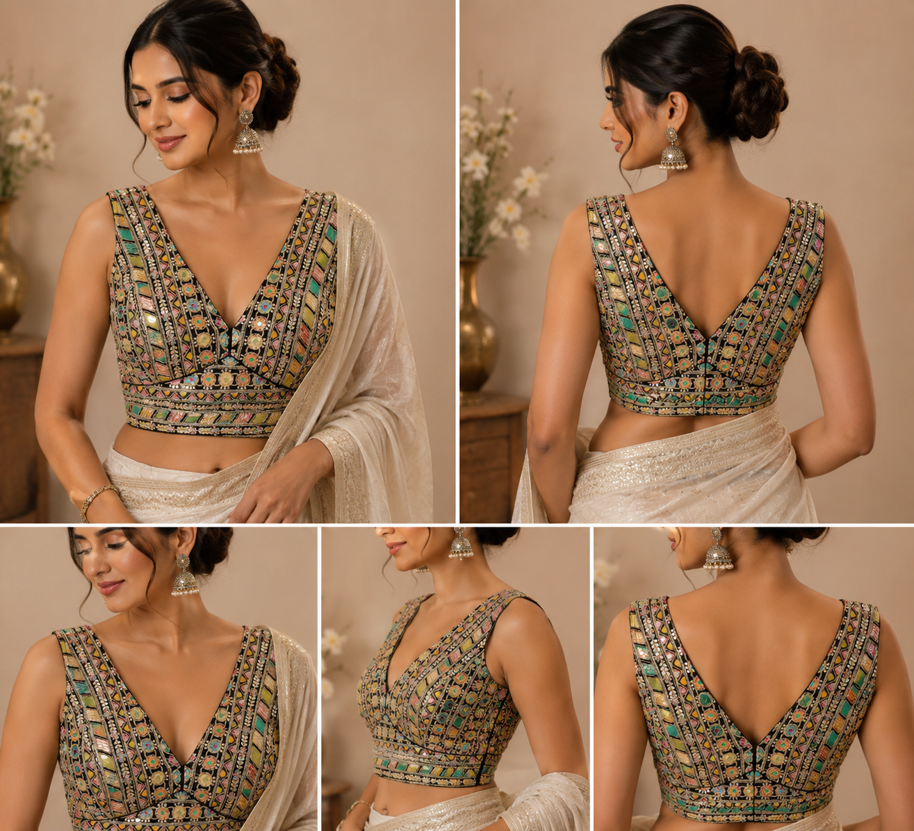 Heritage Mirror Mosaic Blouse