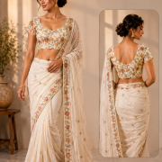 Ivory Bloom Embroidered Blouse