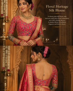 Floral Heritage Silk Blouse