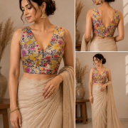 Golden Pethni Charm Blouse