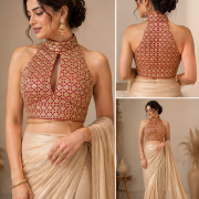 Royal Crimson Halter Blouse