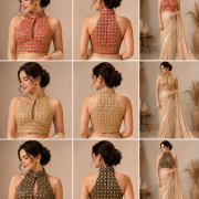 Royal Crimson Halter Blouse