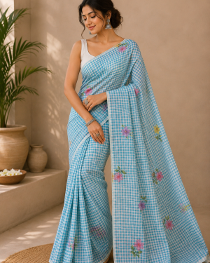 Bluebell Breeze Saree