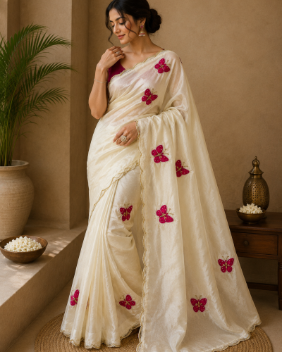 Butterfly Bloom Saree
