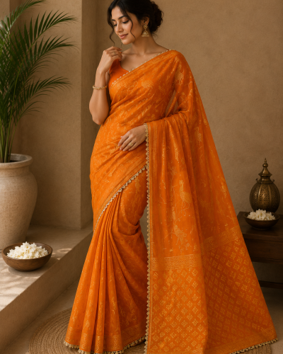 Kesari Mayur Saree