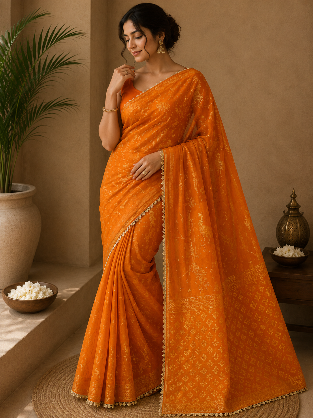Kesari Mayur Saree