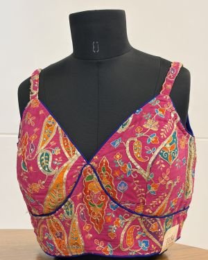 Rani Pink Paisley Strappy Blouse