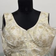 Regal Bloom Brocade Blouse