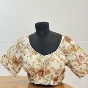 Ivory Bloom Embroidered Blouse