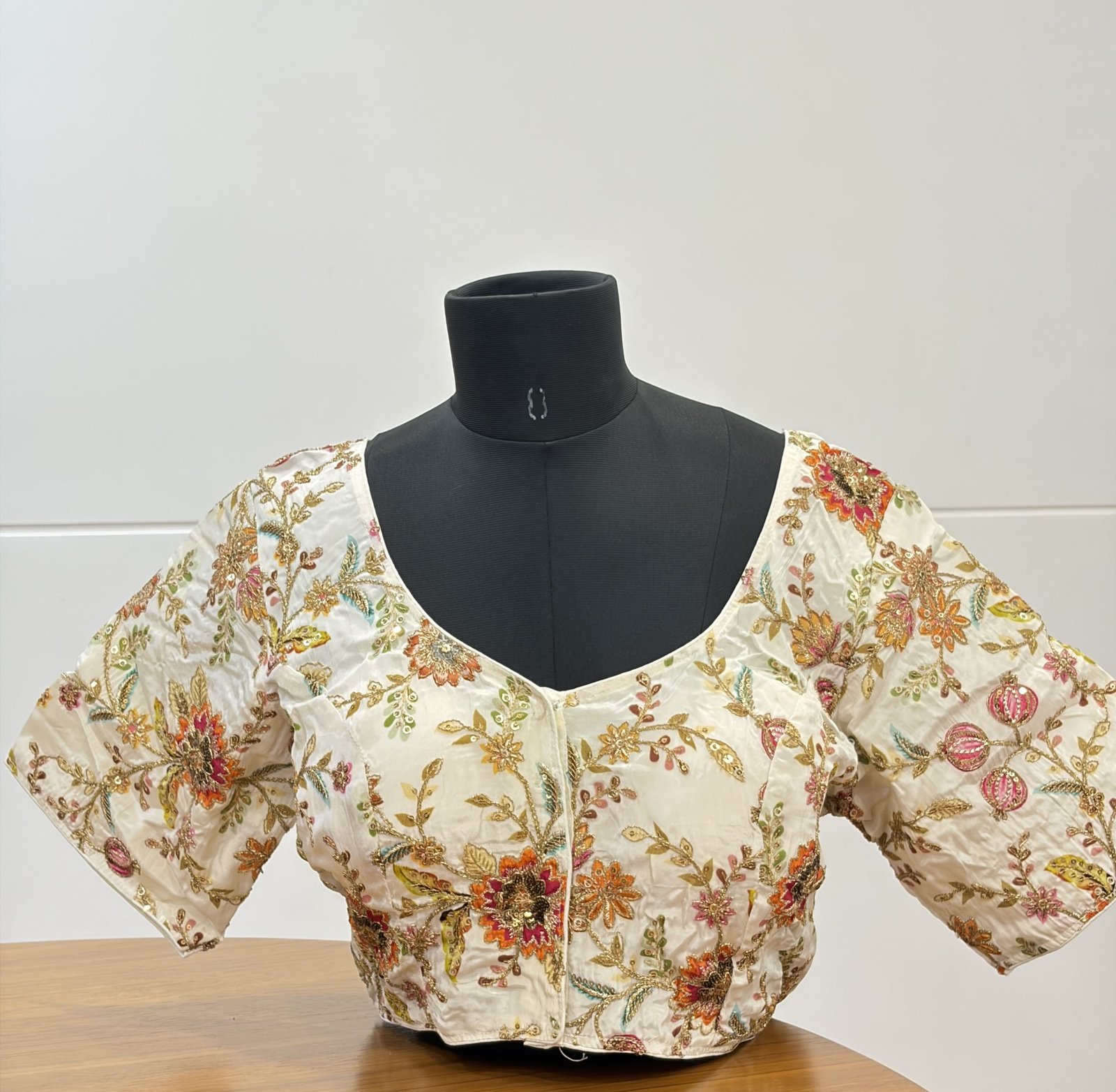 Ivory Bloom Embroidered Blouse