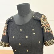 Black Beauty Embroidered Blouse {Stretchable}