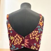 Royal Bloom Embroidered Blouse