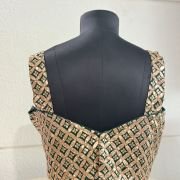 Emerald Gold Embroidered Blouse