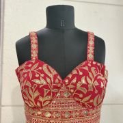 Pink Regal Brocade Blouse