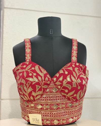 Pink Regal Brocade Blouse