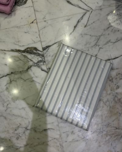 Classic Grey Stripe Double Bedsheet