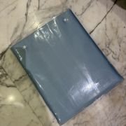 Sky Blue Solid Double Bedsheet