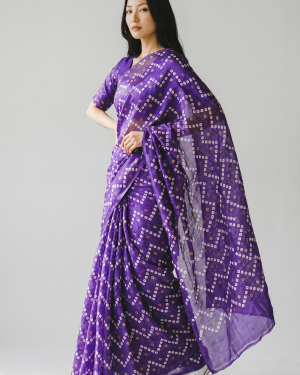 Spacesilk Bandhani Saree
