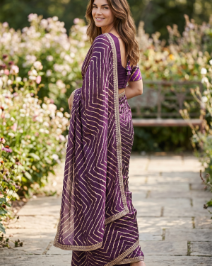 Leheriya Saree