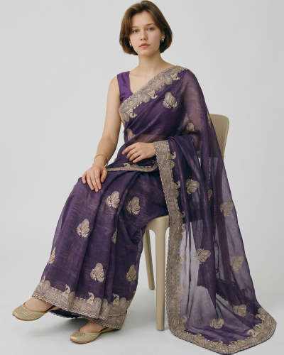 Fancy soft Crush Saree