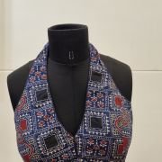 Indigo Heritage Halter Blouse